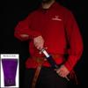 Armory Replicas  Genuine Leather Dagger Holster  Medieval Inspired Adjustable Small Weapon Sword Frog - Royal Purple w/Black Cord view 4