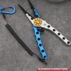 7.9 Inch Aluminum Fishing Pliers, Split Ring Pliers Fishing Hook Remover with Coiled Lanyard and Sheath, Multifunction Durable Fishing Line Cutters, Fishing Gifts for Men Unique view 2
