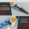 7.9 Inch Aluminum Fishing Pliers, Split Ring Pliers Fishing Hook Remover with Coiled Lanyard and Sheath, Multifunction Durable Fishing Line Cutters, Fishing Gifts for Men Unique view 3