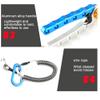 7.9 Inch Aluminum Fishing Pliers, Split Ring Pliers Fishing Hook Remover with Coiled Lanyard and Sheath, Multifunction Durable Fishing Line Cutters, Fishing Gifts for Men Unique view 4