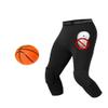 Compression Pants with Knee Pads and Protective Cup for Mens in Baseball Football Lacrosse MMA Basketball and Hockey, Black. (2XL, Legging Only) view 1