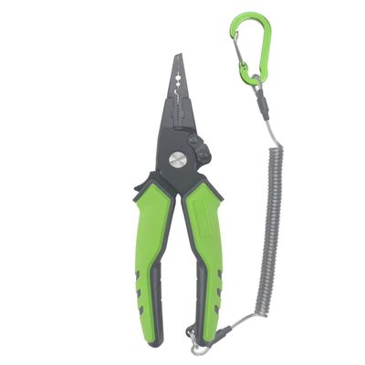 Hook Remover Split Ring Pliers, 11.3inch Aluminum Fishing Pliers with Comforable Handle and Lanyard, Multi-Purpose Fishing Line Cutters, Fishing Gifts for Men Kayak Fishing Gear