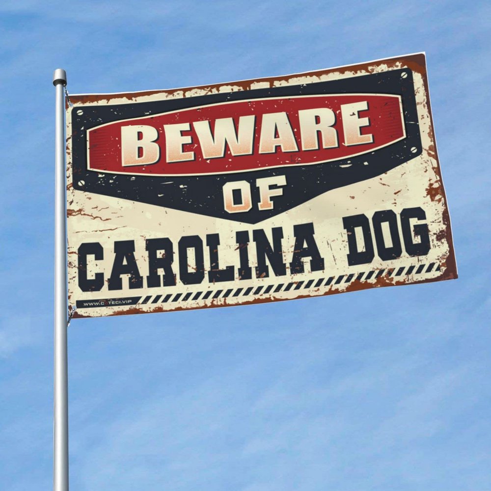 Abipuir Funny Room Decor Beware of Carolina Dog Flag Flag for Room Girls Camper Decorations for Inside (Size : 152X244CM)