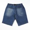 Men's Loose Straight Jean Shorts Cotton Stretchy Denim Shorts Dark Blue Classic Short Pants with Pockets (Dark Blue,Medium) view 2