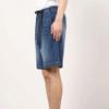 Men's Loose Straight Jean Shorts Cotton Stretchy Denim Shorts Dark Blue Classic Short Pants with Pockets (Dark Blue,Medium) view 4