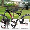 XIEEIX Front Mounted Child Bike Seat, Kids Bike Seat with Guardrail, High Seat Cushion Backrest Mountain Bike Child Bike Seat, Bicycle Child Safety Seat for Children from 1 to 3 Years Old view 3
