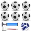 DHYLRICHER 6 Pack Official Size 5 Soccer Balls Sports Soccer Balls of Synthetic Leather,Includes Ball Pump and Net Bag, Competition Traditional Soccer Ballsfor Indoor Outdoor view 1