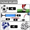 DHYLRICHER 6 Pack Official Size 5 Soccer Balls Sports Soccer Balls of Synthetic Leather,Includes Ball Pump and Net Bag, Competition Traditional Soccer Ballsfor Indoor Outdoor view 3