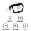 ZAKVOP Football Mouth Guard with Strap, Breathable MouthGuard for Youth and Adults, Teeth and Lip Protector (White Fangs) view 3