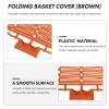 STOBAZA Bike Basket Cover Plastic Lid for Front Basket Lightweight Design for Easy Installation Protects Items While Cycling Compatible Electric and Standard view 2