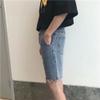 Men's Retro Straight Loose Denim Shorts Casual Slim Fit Jean Shorts Classic Summer Short Pants with Pockets (Light Blue1,Small) view 2