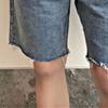 Men's Retro Straight Loose Denim Shorts Casual Slim Fit Jean Shorts Classic Summer Short Pants with Pockets (Light Blue1,Small) view 3
