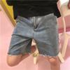 Men's Retro Straight Loose Denim Shorts Casual Slim Fit Jean Shorts Classic Summer Short Pants with Pockets (Light Blue1,Small) view 4