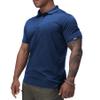 IDOGEAR Tactical Shirt Short Sleeve Quick Dry Golf Shirts Regular Fit T-Shirt with Moisture-Wicking (Blue, Small) view 1