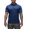 IDOGEAR Tactical Shirt Short Sleeve Quick Dry Golf Shirts Regular Fit T-Shirt with Moisture-Wicking (Blue, Small) view 2