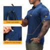 IDOGEAR Tactical Shirt Short Sleeve Quick Dry Golf Shirts Regular Fit T-Shirt with Moisture-Wicking (Blue, Small) view 4