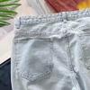 Men's Retro Straight Loose Denim Shorts Casual Slim Fit Jean Shorts Classic Summer Short Pants with Pockets (Light Blue2,XX-Large) view 4