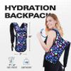 Sojourner Rave Hydration Pack - Hydration Backpack - Hydropack with 2L bladder - Water Backpack for Festivals, Hiking, Running, Biking and more (Magic Mushroom) view 2