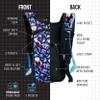 Sojourner Rave Hydration Pack - Hydration Backpack - Hydropack with 2L bladder - Water Backpack for Festivals, Hiking, Running, Biking and more (Magic Mushroom) view 3