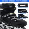 Inline Skates for Adults Men Women, Adjustable Aggressive Durable Roller Blades with Giant Wheels, High Performance Skates for Male Female Black Size 10 11 12 view 3