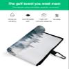 SEVENBABU Golf Towels for Golf Bags with Clip, Funny Microfiber Waffle Pattern Golf Towel, Summer Forest Tree Simple Gradient Golf Accessories for Men and Women Gifts 24x16 inch view 2