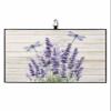 Golf Towels for Golf Bags with Clip, Funny Microfiber Waffle Pattern Golf Towel, Lavender Flower Pattern and Dragonfly Purple Wooden Print Golf Accessories for Men and Women Gifts 24x16 inch view 1