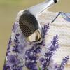 Golf Towels for Golf Bags with Clip, Funny Microfiber Waffle Pattern Golf Towel, Lavender Flower Pattern and Dragonfly Purple Wooden Print Golf Accessories for Men and Women Gifts 24x16 inch view 2
