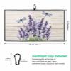 Golf Towels for Golf Bags with Clip, Funny Microfiber Waffle Pattern Golf Towel, Lavender Flower Pattern and Dragonfly Purple Wooden Print Golf Accessories for Men and Women Gifts 24x16 inch view 3