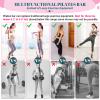 Pilates Bar Kit with Resistance Bands, Multifunctional Yoga Pilates Bar with Heavy-Duty Metal Adjustment Buckle, Portable Home Gym Pilates Resistance Bar Kit for Women Full Body Workouts -Purple view 4