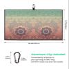 Golf Towels for Golf Bags with Clip, Funny Waffle Pattern Golf Towel, Mandala Ethnic Indian Flower Circle on Lace Ornaments Traditional Boho Design Golf Accessories for Men and Women Gifts 24x16 inch view 3
