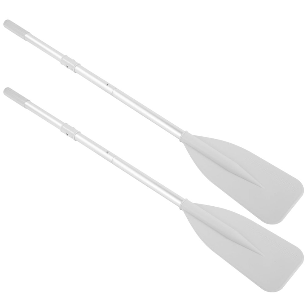 RiToEasysports 2pcs Boat Oars, High Toughness Inflatable Boat Dinghy Canoe Oars Paddle with 2 Rod for Inflatable Boat Rubber Marine Sports Inflatable Kayak Paddle