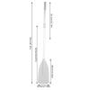 RiToEasysports 2pcs Boat Oars, High Toughness Inflatable Boat Dinghy Canoe Oars Paddle with 2 Rod for Inflatable Boat Rubber Marine Sports Inflatable Kayak Paddle view 4