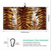 SEVENBABU Golf Towels for Golf Bags with Clip, Funny Microfiber Waffle Pattern Golf Towel, Tiger Skin Wild Safari Animal Print Golf Accessories for Men and Women Gifts 24x16 inch view 3