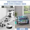 Staransun Home Gym Storage Rack - Weight Rack for Dumbbells - Dumbbell Rack for Home Gym - Home Gym Storage Rack for Dumbbells, Yoga Mats, Kettlebells, and Strength Training Equipment view 4