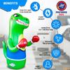PREFERRED TOYS - Inflatable Kids Dinosaur Punching Bag - MMA - Green - 4 Feet Tall - Ages 3 to 14 view 4