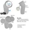 Cotton Knee Warmers Men Women, Joint Pain Relief, Arthritis Aid, Japan Made view 3