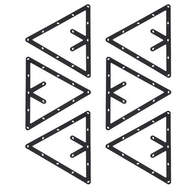 6PCS Rack Billiards Sheet, Pool Table Triangle Ball Holder Suitable for 8, 9, and 10 Ball Rack Billiard Table Pool Cue Accessories