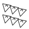 6PCS Rack Billiards Sheet, Pool Table Triangle Ball Holder Suitable for 8, 9, and 10 Ball Rack Billiard Table Pool Cue Accessories view 3