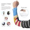 American and Argentina Retro Flag Cooling Arm Sleeve for Men Women UV Sun Protection Compression Sports Sleeves 1 Pair view 3