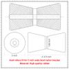 COLOFULWAY Black Boat Trailer Keel Rollers Fits 5 Inch Boat Trailer Bracket view 3