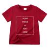 ZFTTZYMX Custom Boys Girls Short Sleeve T-Shirts Add Your Text Photo Design Personalized Kids Summer Crew Neck Tees view 1