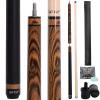 CUEELF Heavy Hitter Jump Break Pool Cue 3-Piece Jump/Break Pool Cue Stick Zebra Wood Pool Stick 23 oz Break Pool Cue (GSW, 23 oz) view 1