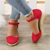 Ladmiple Sandals Women Platform Sandals for Women Wedge,Womens 2021 Comfy Slip-On Sandals Summer Casual Beach Shoes Open Toe Espadrille Platform view 3