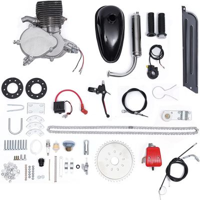 DDBESSIC 100cc Bicycle Motor Kit, 2-Stroke Gas Motor Bike Kit Conversion CDI Upgraded Motorized Bike Kit for Most 26" 28" V Frame Bikes Bicycle Scooter, 36Tooth Chain