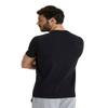 ARENA Team Unisex Panel Cotton T-Shirt Short Sleeve Crew Neck Regular Fit Workout Top Men's and Women's Active Tee, Black, Small view 2