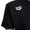 ARENA Team Unisex Panel Cotton T-Shirt Short Sleeve Crew Neck Regular Fit Workout Top Men's and Women's Active Tee, Black, Small view 4