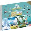 600+ Animal Habitat Stickers & 12 Habitat Scenes & 12 Coloring Pages Spiral Book for Kids Ages 12+ Innovative Car/Plane Activities | Develop Imagination & Creativity Design for Fun & Learning view 1