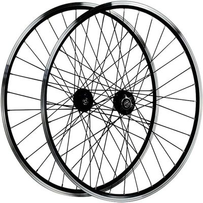 ZECHAO 26 Inch Mountain Bike Wheelset,Double Layer Alloy Rim Mountain Bike Wheel Sealed Bearing 7/8/9/10/11 Speed Cassette Hub Wheelset (Color : Black, Size : 26INCH)