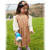 HINTINA 18 Month Infant Toddler Baby Girls Dress With Cardigan Floral Flower Print Sleeveless Dress and Long Sleeve Waffle Cardigan Set Fall Winter Outfits 18-24 Months view 2