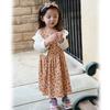 HINTINA 18 Month Infant Toddler Baby Girls Dress With Cardigan Floral Flower Print Sleeveless Dress and Long Sleeve Waffle Cardigan Set Fall Winter Outfits 18-24 Months view 3